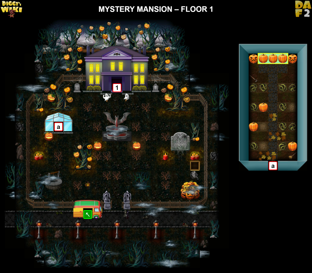 Mystery Mansion Halloween 2021 Diggy